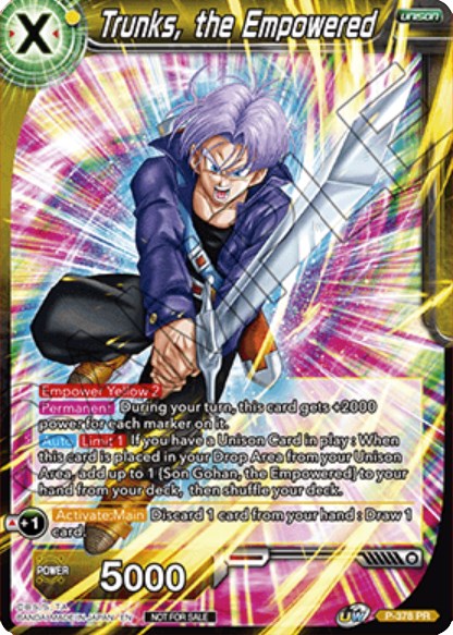 Trunks, the Empowered (P-378) [Promotion Cards] | Black Swamp Games