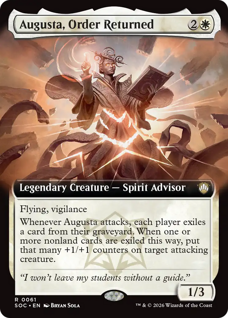 Augusta, Order Returned (Extended Art) [Secrets of Strixhaven Commander] | Black Swamp Games