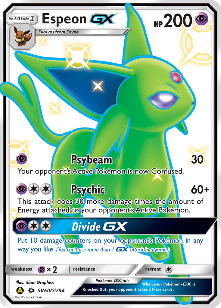Espeon GX (SV60/SV94) [Sun & Moon: Hidden Fates - Shiny Vault] | Black Swamp Games