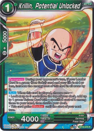 Krillin, Potential Unlocked (BT10-070) [Rise of the Unison Warrior 2nd Edition] | Black Swamp Games