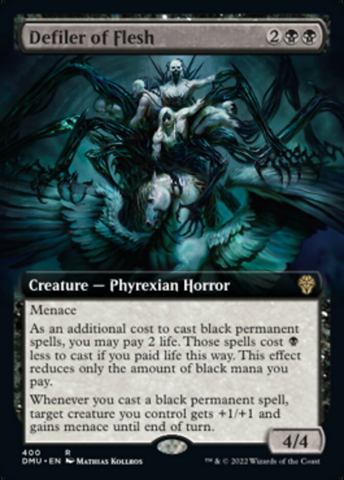 Defiler of Flesh (Extended Art) [Dominaria United] | Black Swamp Games