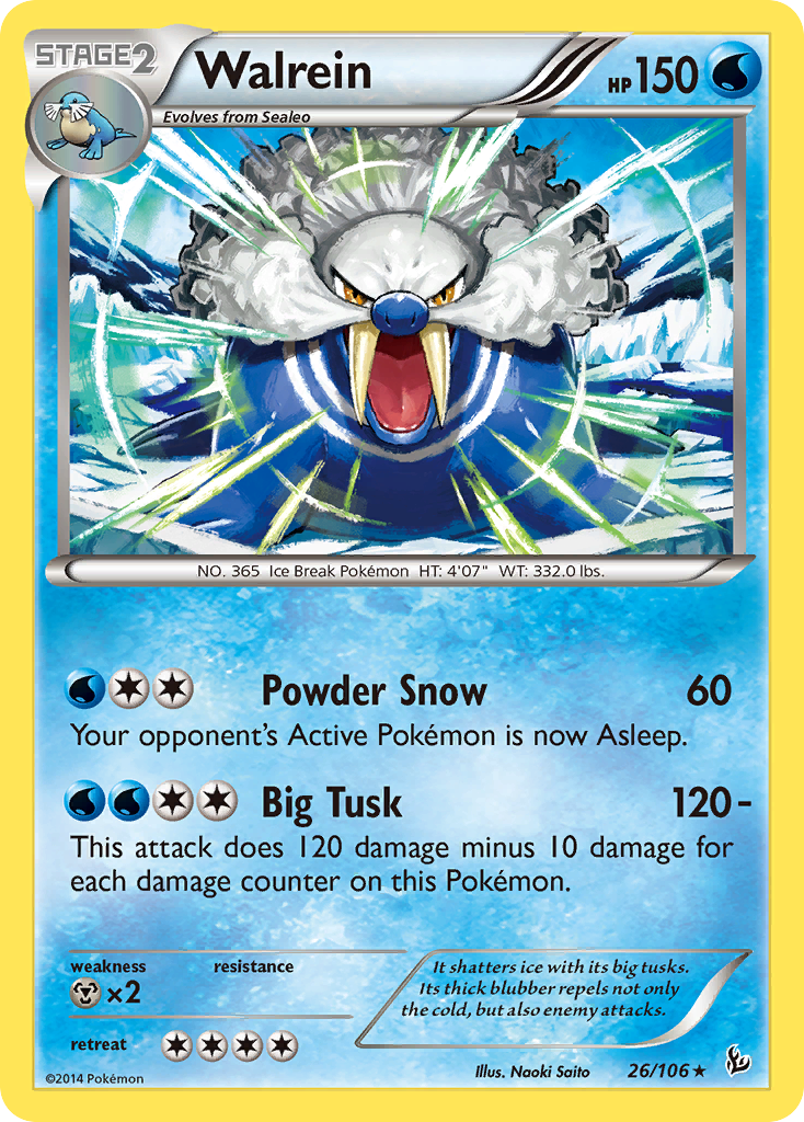 Walrein (26/106) [XY: Flashfire] | Black Swamp Games