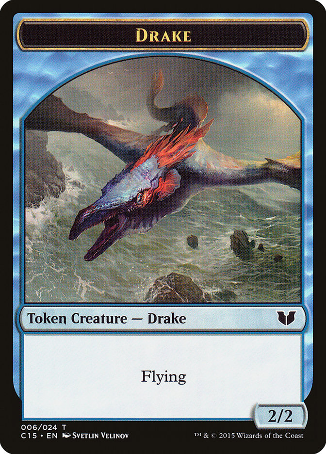 Drake // Elemental (020) Double-Sided Token [Commander 2015 Tokens] | Black Swamp Games