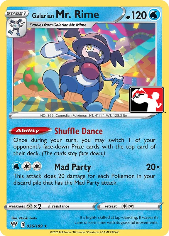 Galarian Mr. Rime (036/189) [Prize Pack Series One] | Black Swamp Games