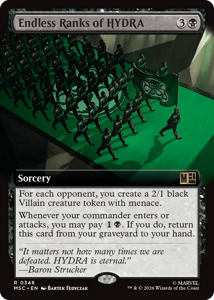 Endless Ranks of HYDRA (Extended Art) [Marvel Super Heroes Commander] | Black Swamp Games