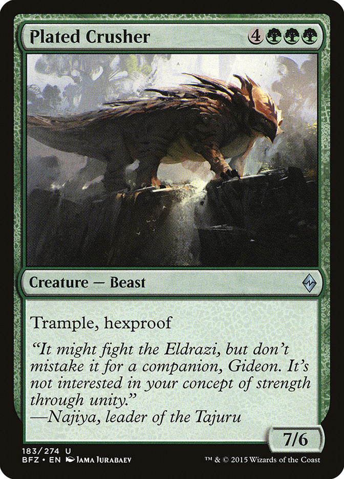 Plated Crusher [Battle for Zendikar] | Black Swamp Games