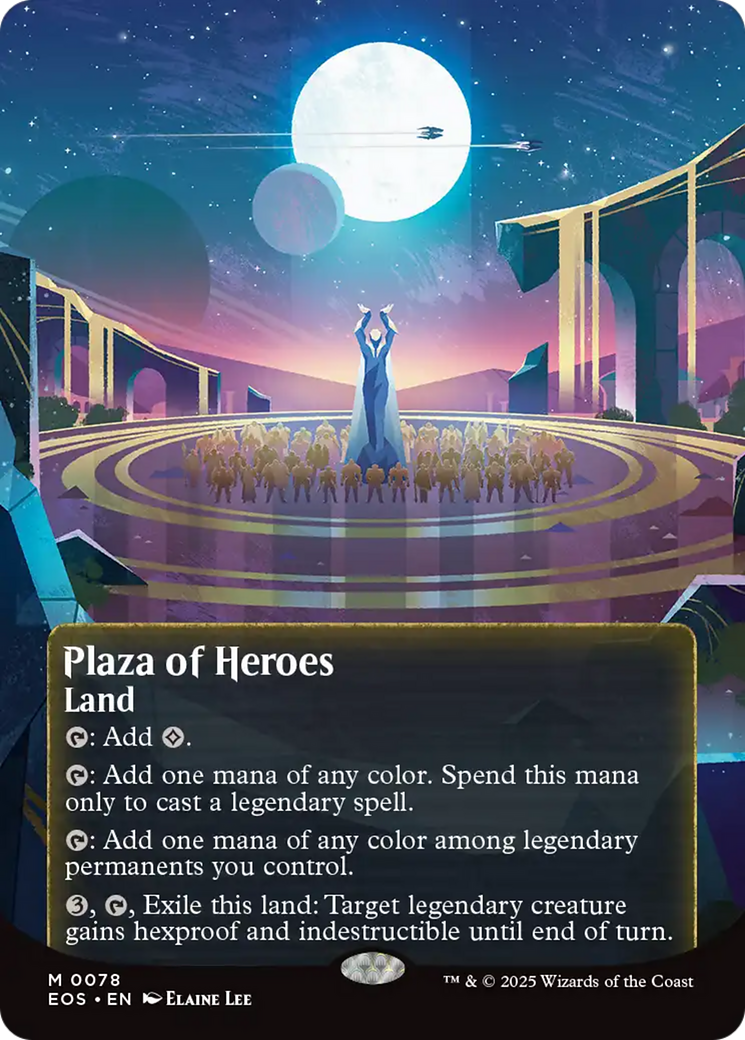 Plaza of Heroes (0078) (Borderless) [Edge of Eternities: Stellar Sights] | Black Swamp Games
