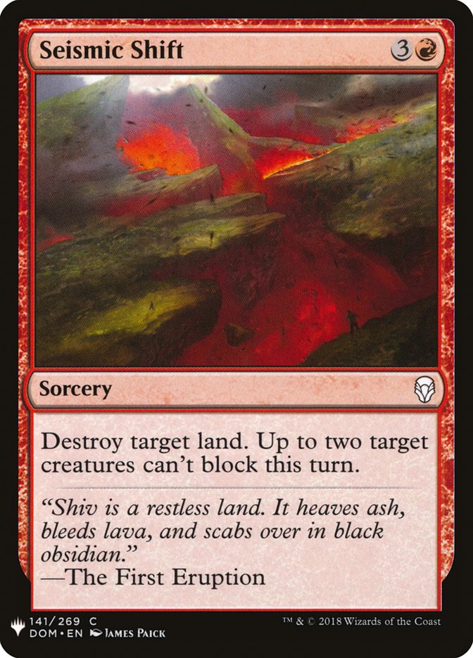 Seismic Shift [Mystery Booster] | Black Swamp Games