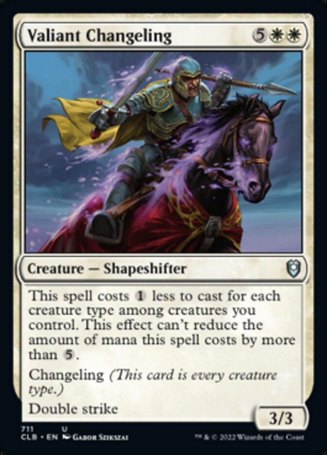 Valiant Changeling [Commander Legends: Battle for Baldur's Gate] | Black Swamp Games