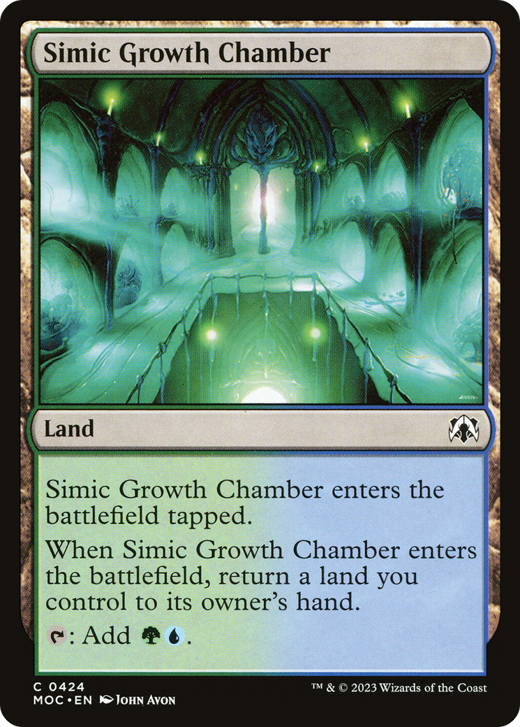 Simic Growth Chamber [March of the Machine Commander] | Black Swamp Games