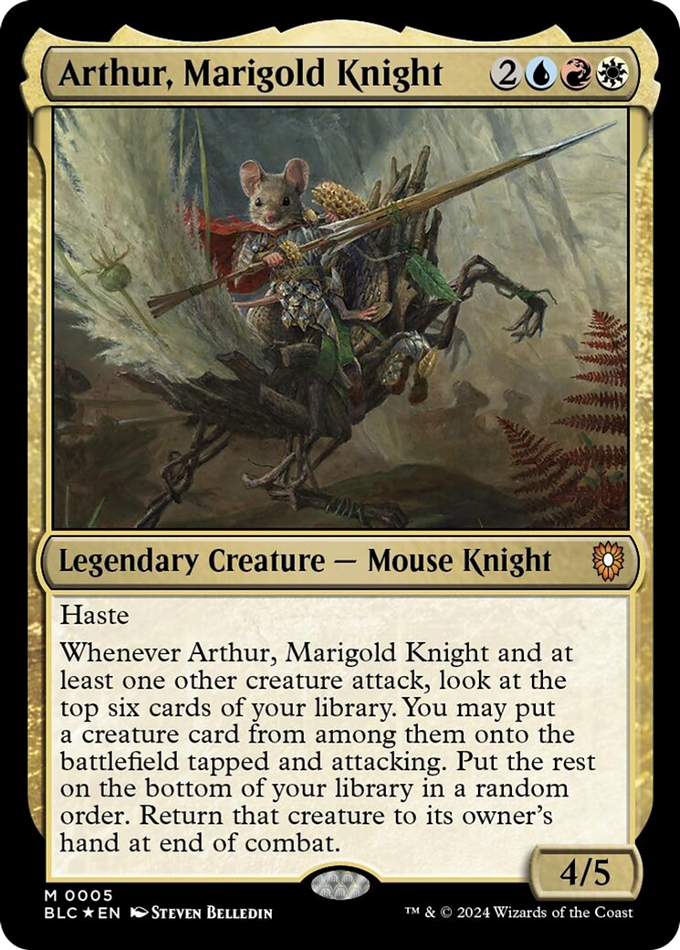Arthur, Marigold Knight [Bloomburrow Commander] | Black Swamp Games