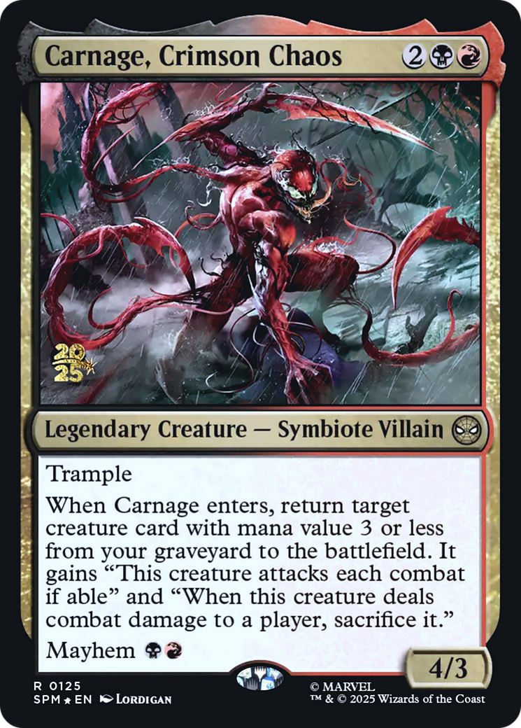 Carnage, Crimson Chaos [Wizards Play Network 2025] | Black Swamp Games