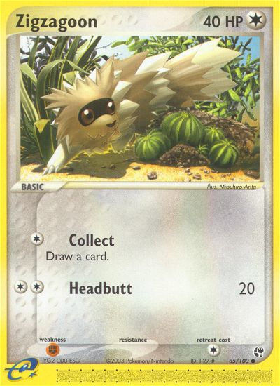 Zigzagoon (85/100) [EX: Sandstorm] | Black Swamp Games