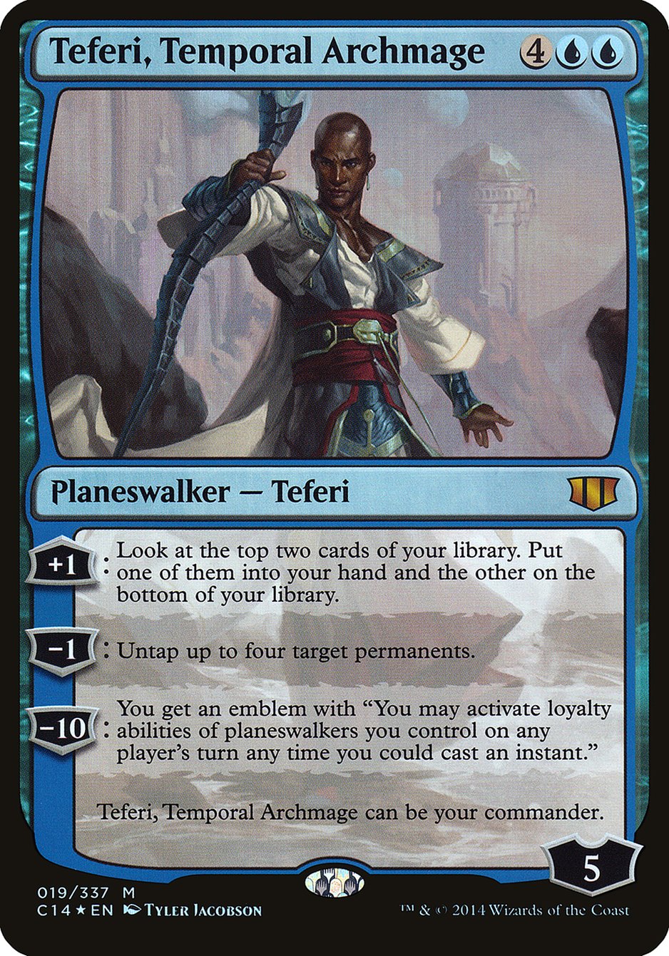 Teferi, Temporal Archmage (Oversized) [Commander 2014 Oversized] | Black Swamp Games