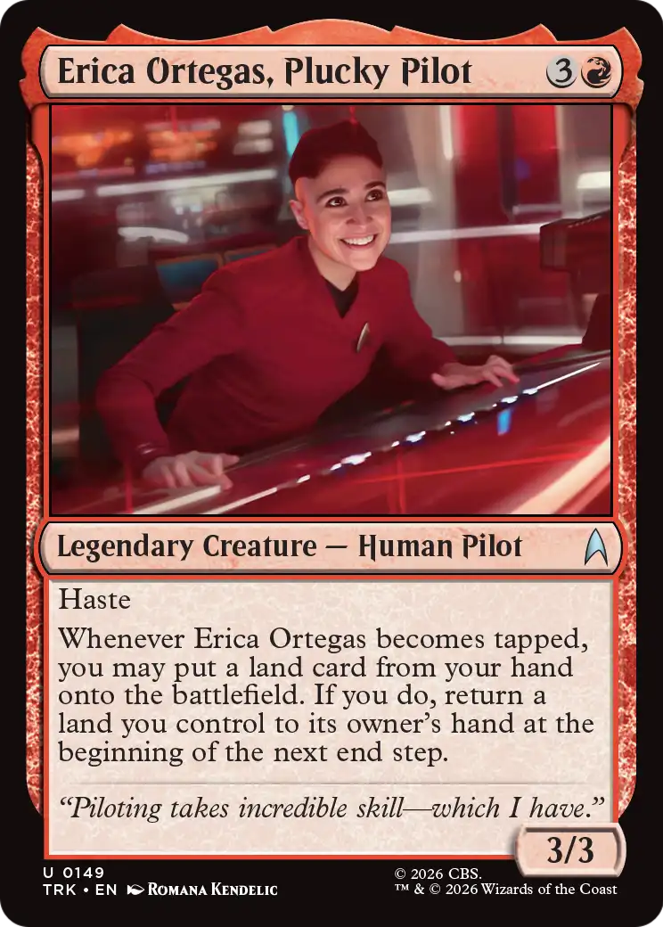 Erica Ortegas, Plucky Pilot [Star Trek] | Black Swamp Games
