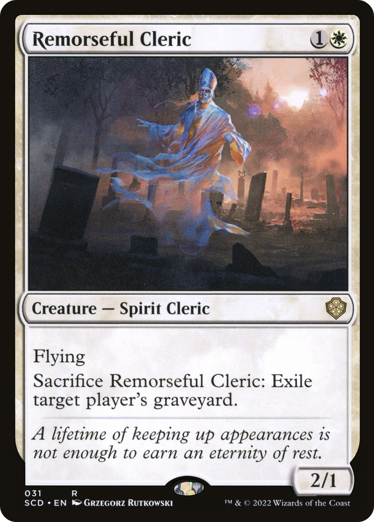 Remorseful Cleric [Starter Commander Decks] | Black Swamp Games