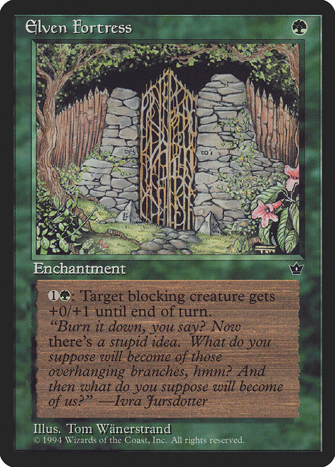 Elven Fortress (Tom Wanerstrand) [Fallen Empires] | Black Swamp Games