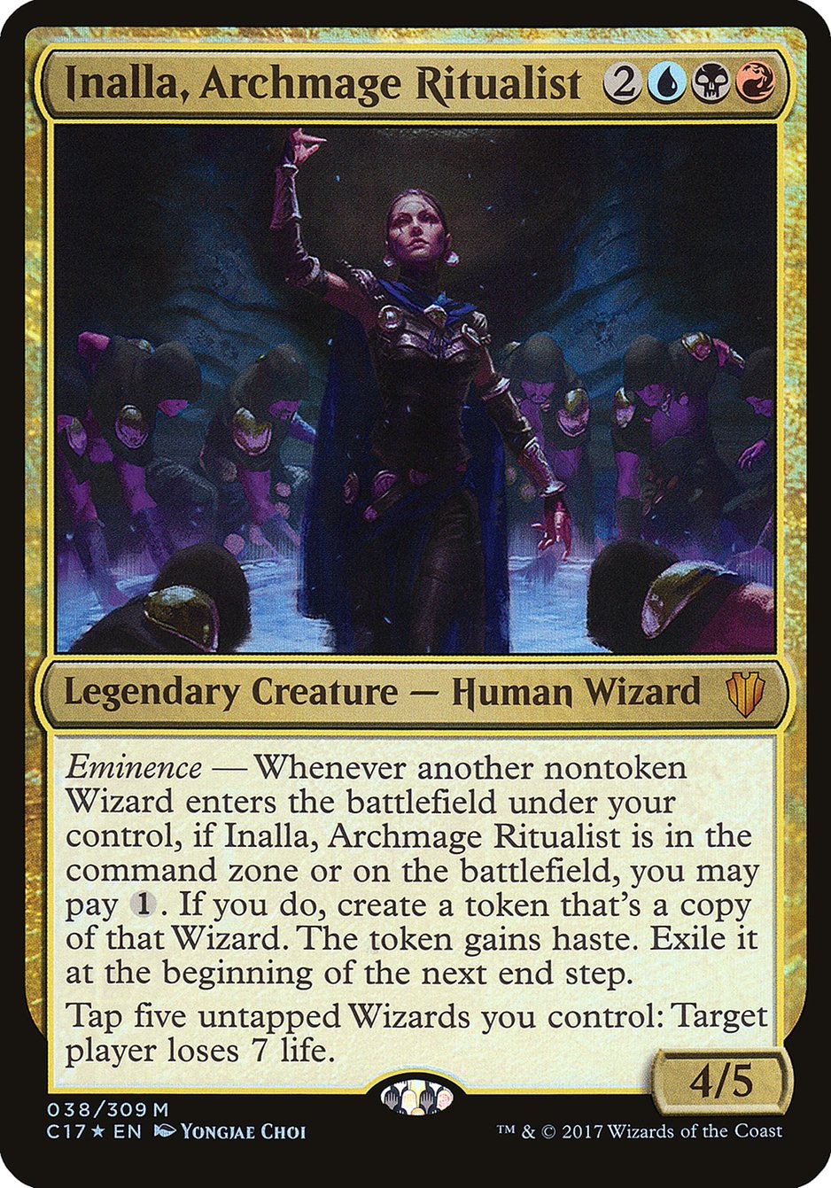 Inalla, Archmage Ritualist (Oversized) [Commander 2017 Oversized] | Black Swamp Games