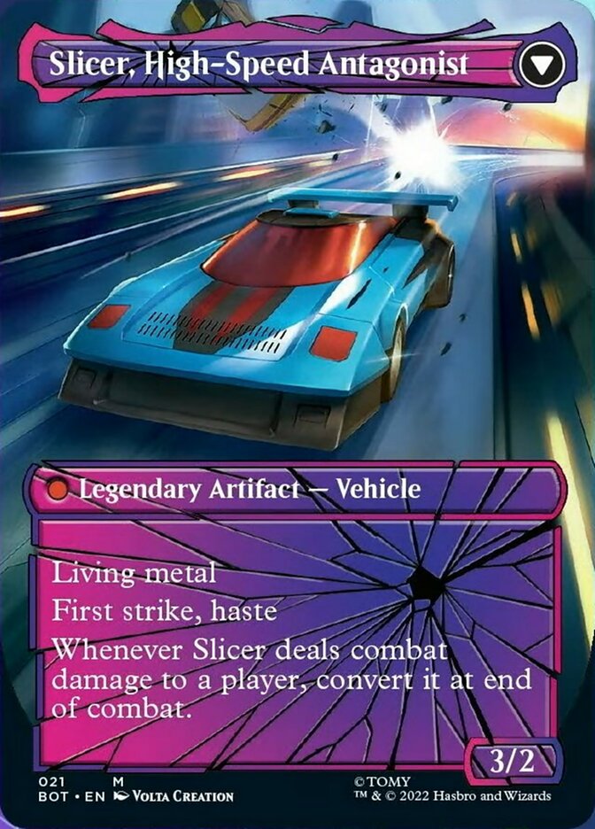 Slicer, Hired Muscle // Slicer, High-Speed Antagonist (Shattered Glass) [Transformers] | Black Swamp Games