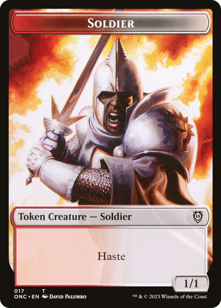 Soldier (017) // Eldrazi Double-Sided Token [Phyrexia: All Will Be One Commander Tokens] | Black Swamp Games