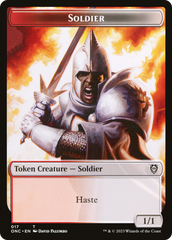 Soldier (017) // Eldrazi Double-Sided Token [Phyrexia: All Will Be One Commander Tokens] | Black Swamp Games