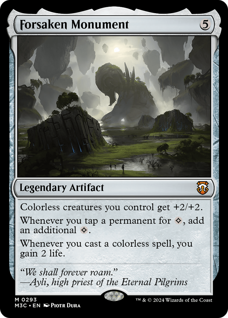 Forsaken Monument (Ripple Foil) [Modern Horizons 3 Commander] | Black Swamp Games