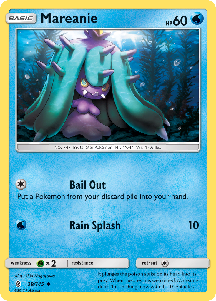 Mareanie (39/145) [Sun & Moon: Guardians Rising] | Black Swamp Games