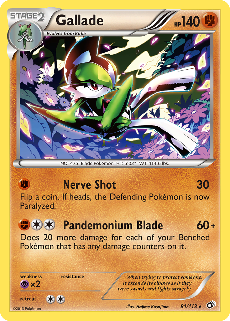 Gallade (81/113) [Black & White: Legendary Treasures] | Black Swamp Games