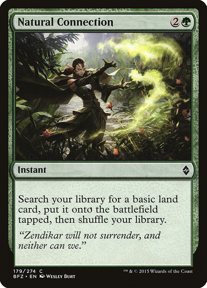 Natural Connection [Battle for Zendikar] | Black Swamp Games