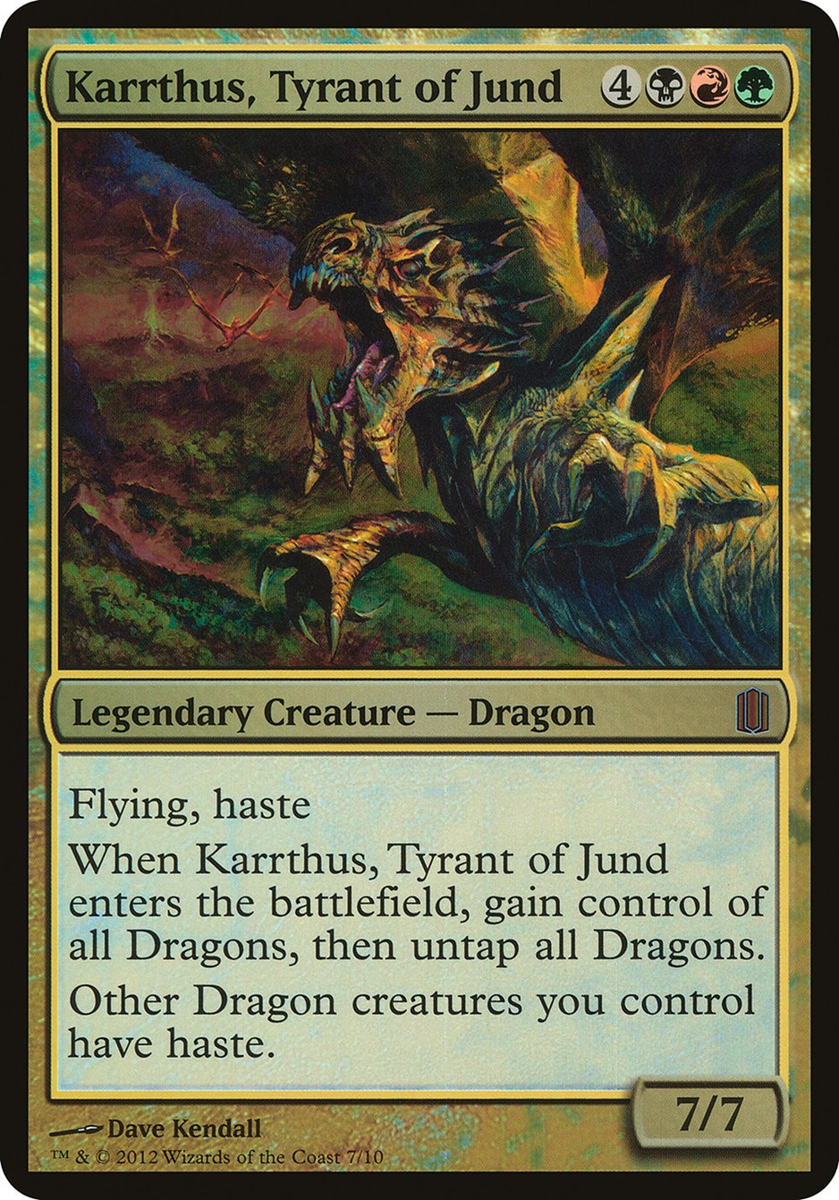 Karrthus, Tyrant of Jund (Oversized) [Commander's Arsenal Oversized] | Black Swamp Games