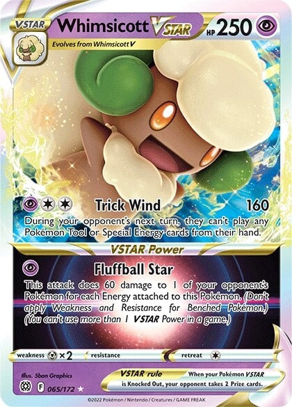 Whimsicott VSTAR (065/172) [Sword & Shield: Brilliant Stars] | Black Swamp Games
