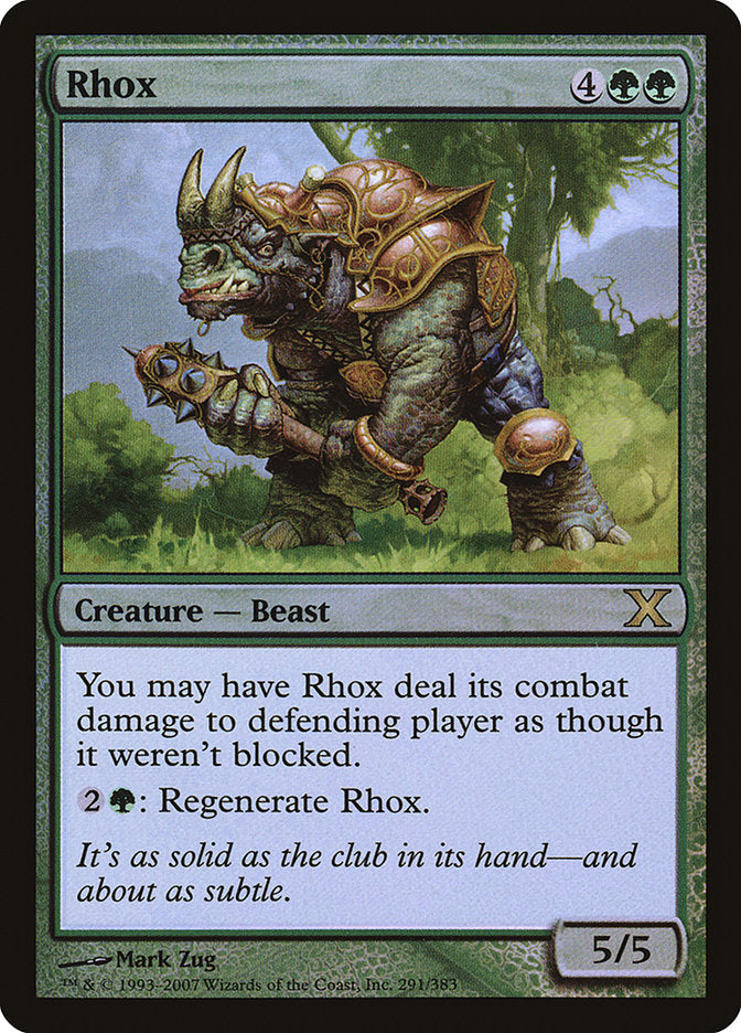 Rhox (Premium Foil) [Tenth Edition] | Black Swamp Games