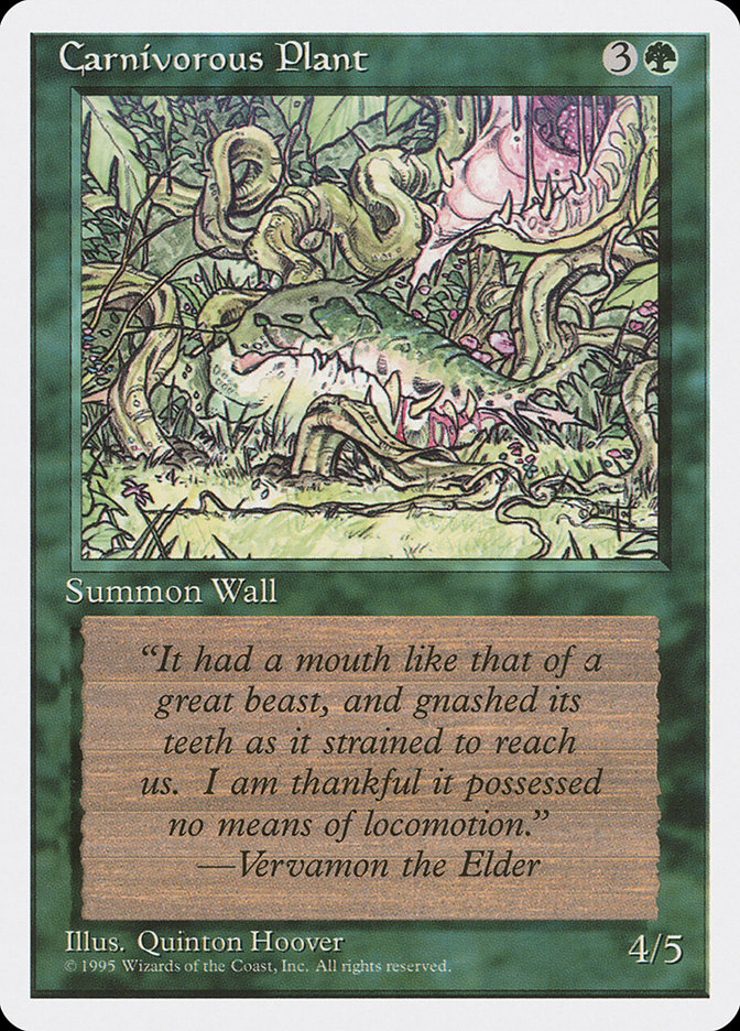 Carnivorous Plant [Fourth Edition] | Black Swamp Games