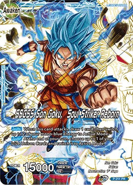 Super Saiyan God Son Goku // SSGSS Son Goku, Soul Striker Reborn (P-211) [Promotion Cards] | Black Swamp Games