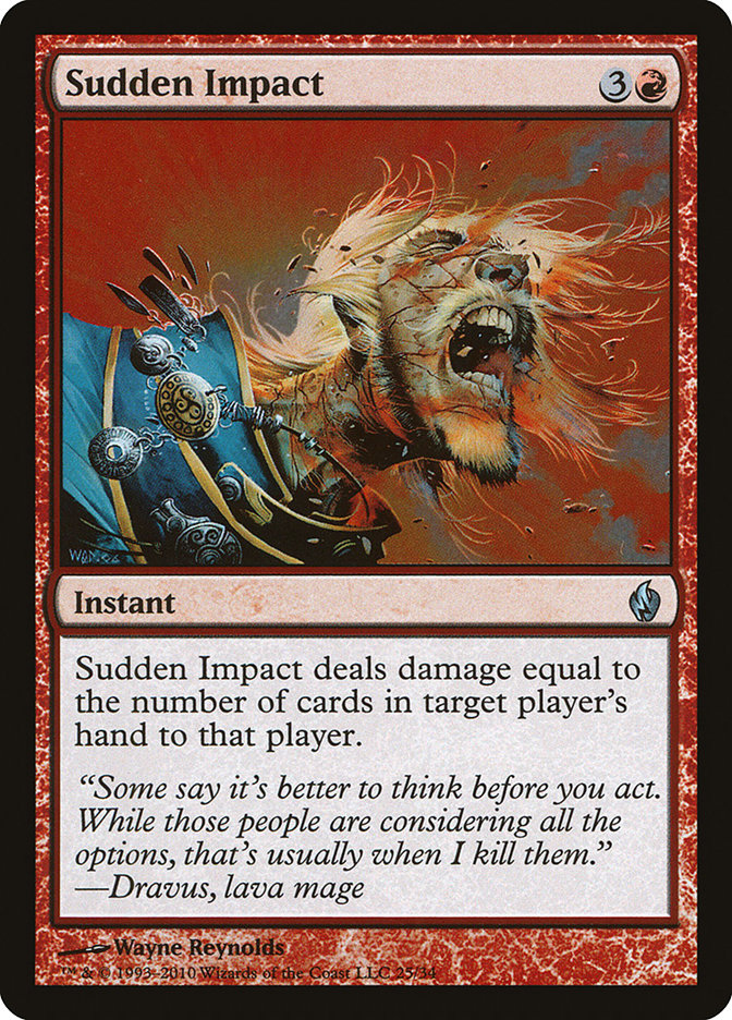 Sudden Impact [Premium Deck Series: Fire and Lightning] | Black Swamp Games