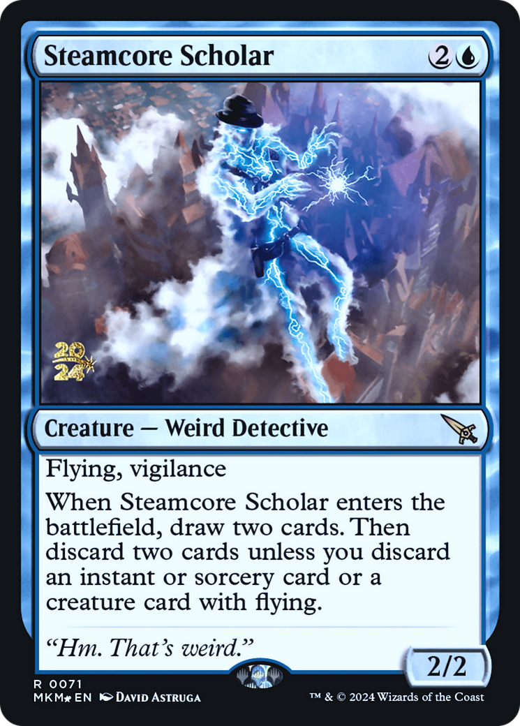 Steamcore Scholar [Murders at Karlov Manor Prerelease Promos] | Black Swamp Games