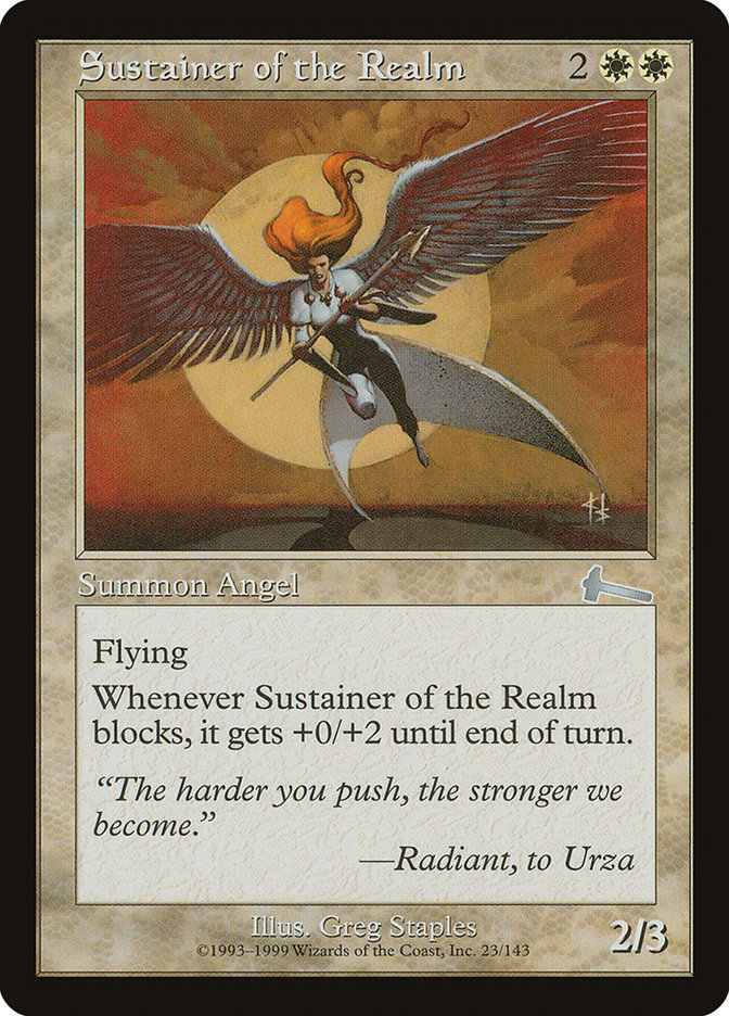 Sustainer of the Realm [Urza's Legacy] | Black Swamp Games