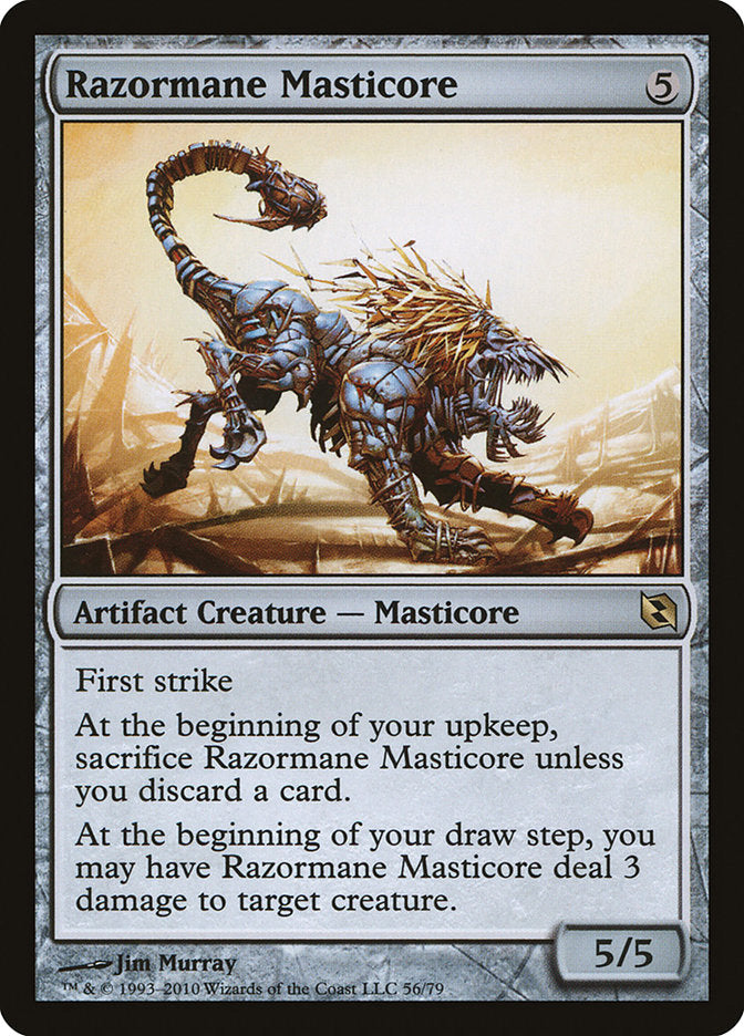 Razormane Masticore [Duel Decks: Elspeth vs. Tezzeret] | Black Swamp Games