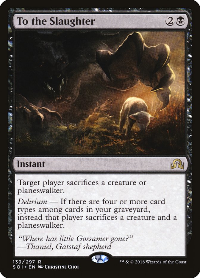 To the Slaughter [Shadows over Innistrad] | Black Swamp Games