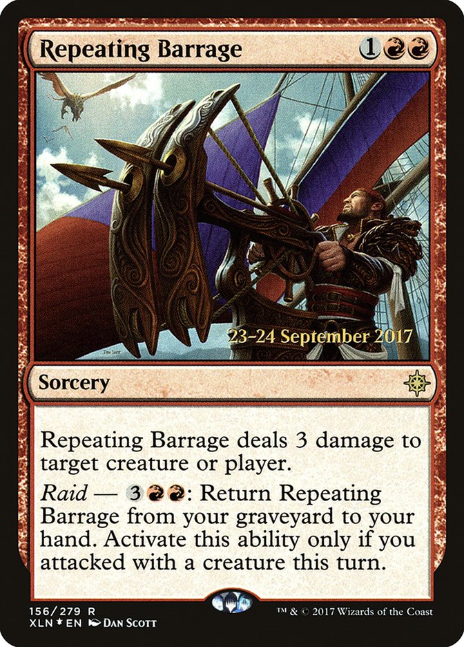 Repeating Barrage [Ixalan Prerelease Promos] | Black Swamp Games