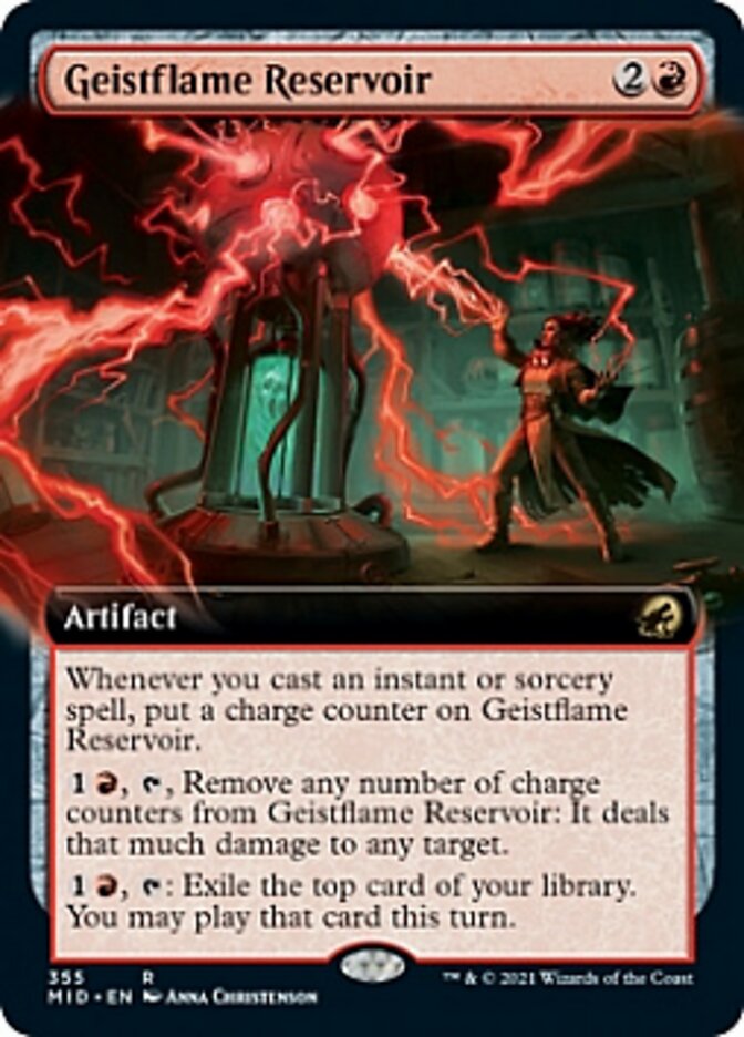 Geistflame Reservoir (Extended Art) [Innistrad: Midnight Hunt] | Black Swamp Games