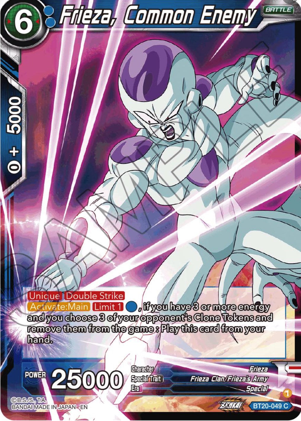 Frieza, Common Enemy (BT20-049) [Power Absorbed] | Black Swamp Games