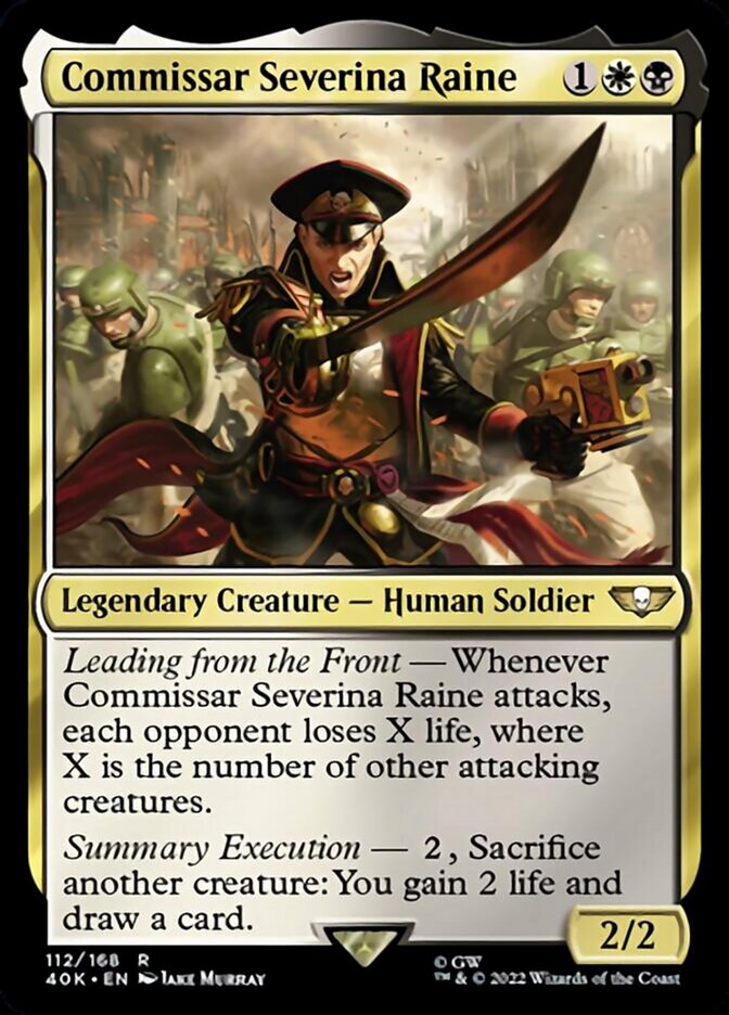 Commissar Severina Raine (Surge Foil) [Warhammer 40,000] | Black Swamp Games