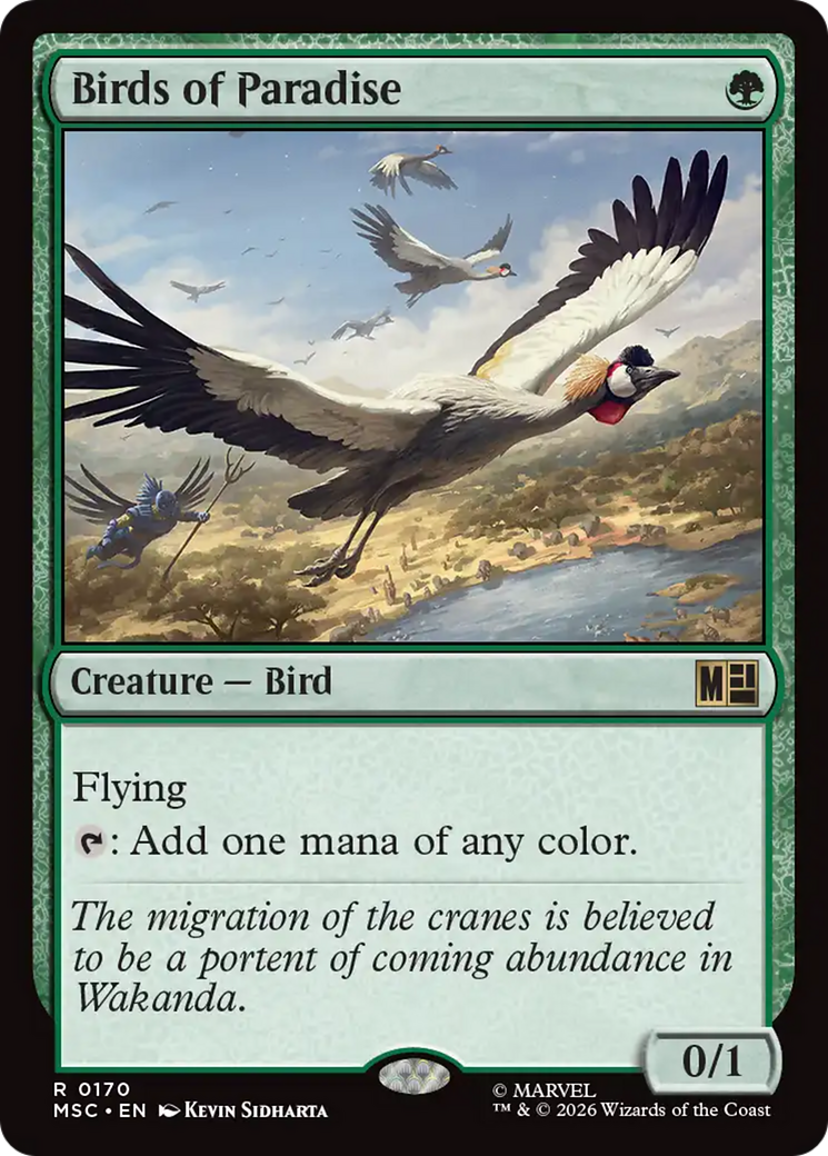 Birds of Paradise (Surge Foil) [Marvel Super Heroes Commander] | Black Swamp Games