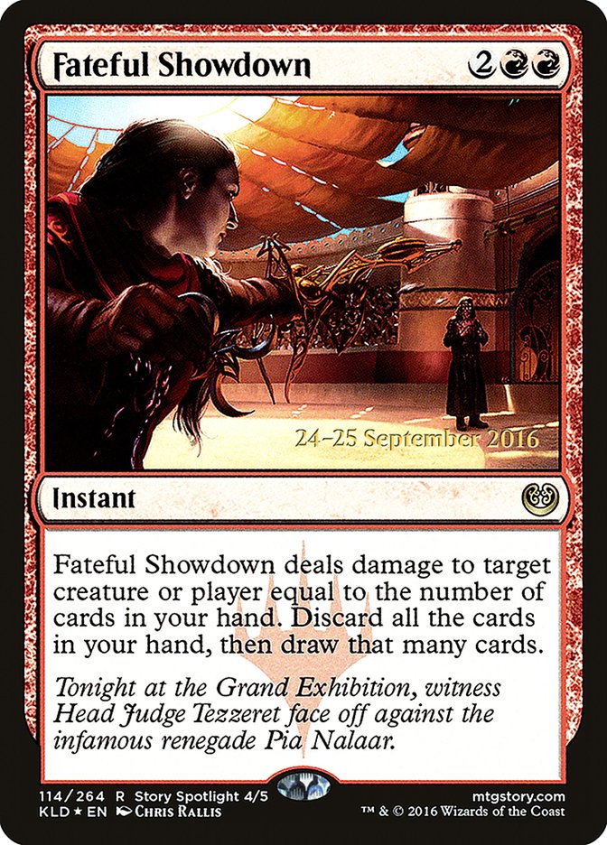 Fateful Showdown [Kaladesh Prerelease Promos] | Black Swamp Games