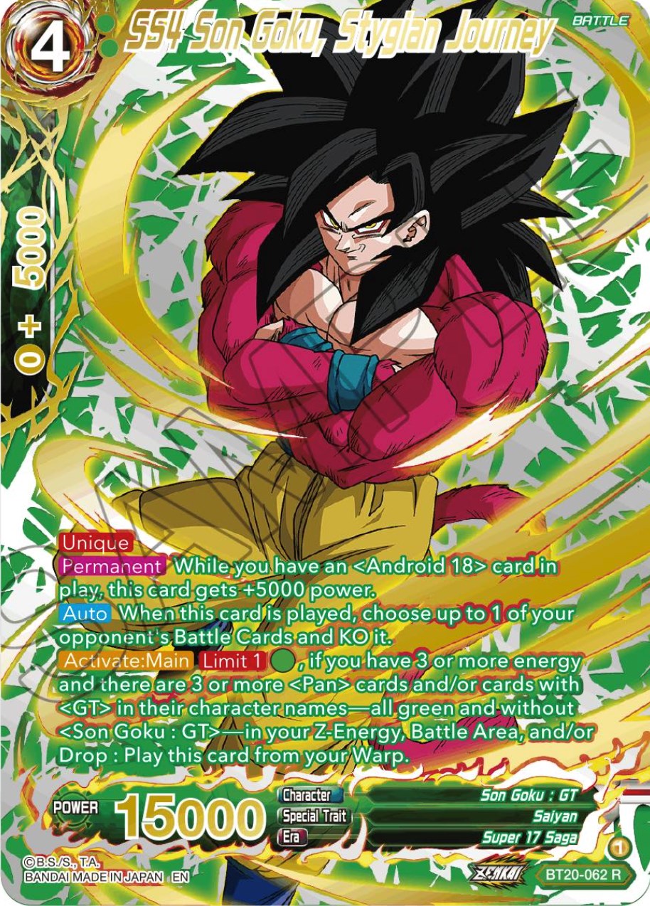 SS4 Son Goku, Stygian Journey (Gold-Stamped) (BT20-062) [Power Absorbed] | Black Swamp Games