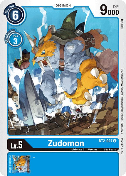 Zudomon [BT2-027] (Official Tournament Pack Vol.3) [Release Special Booster Promos] | Black Swamp Games