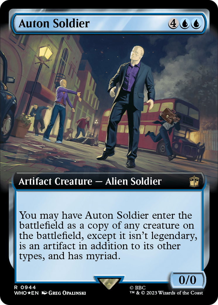 Auton Soldier (Extended Art) (Surge Foil) [Doctor Who] | Black Swamp Games