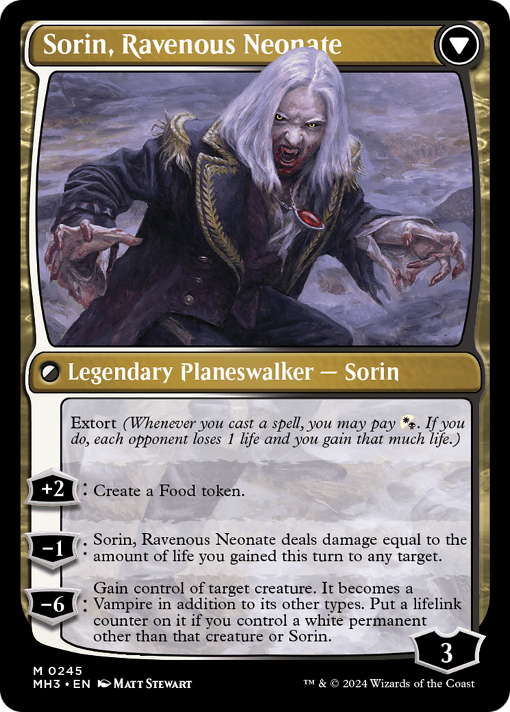 Sorin of House Markov // Sorin, Ravenous Neonate [Modern Horizons 3] | Black Swamp Games