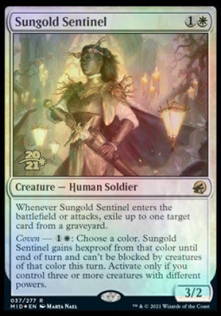 Sungold Sentinel [Innistrad: Midnight Hunt Prerelease Promos] | Black Swamp Games
